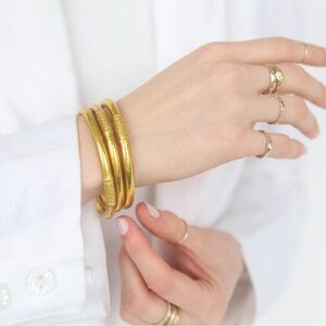 Budhagirl All Weather Gold Bangles